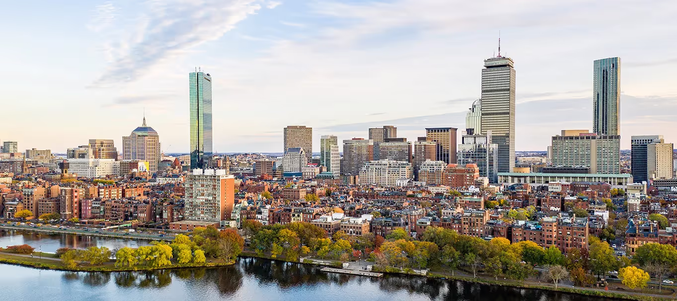 Professional movers loading a moving truck in Boston