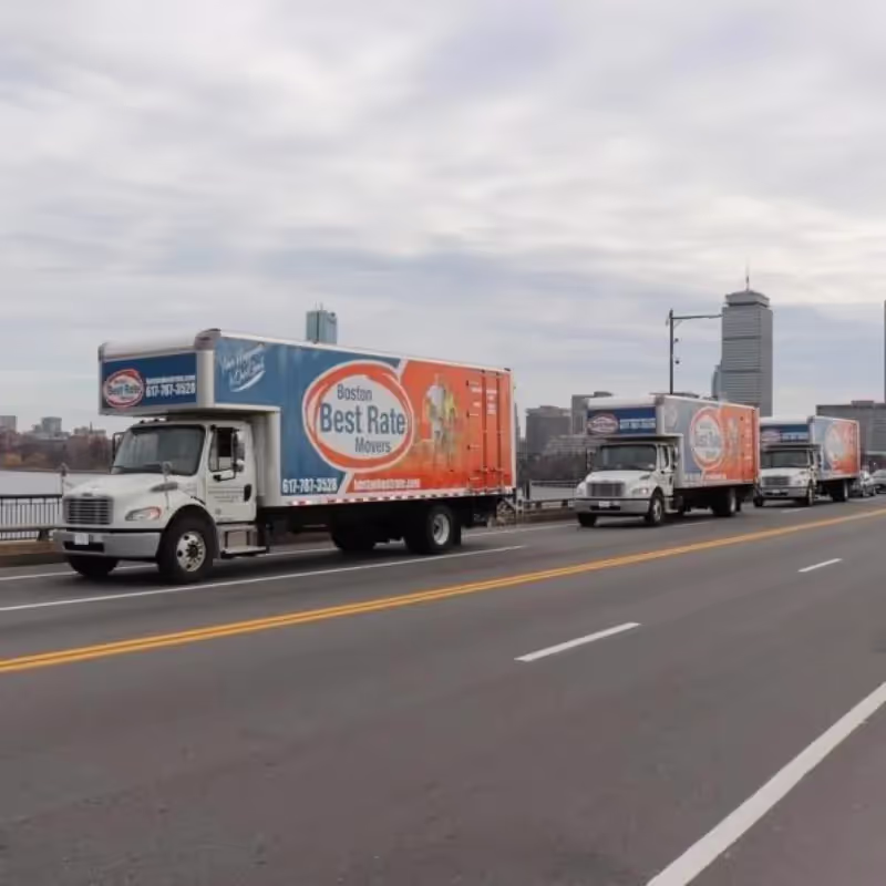 Boston Best Rate Movers team member wrapping items